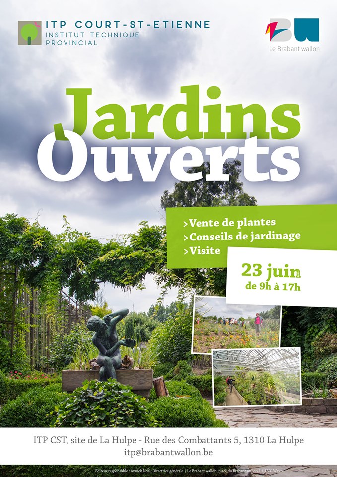 Jardins ouverts le dimanche 23 juin 2019, de 9h à 17h. Rue des combattants, 5 à 1310 La Hulpe.